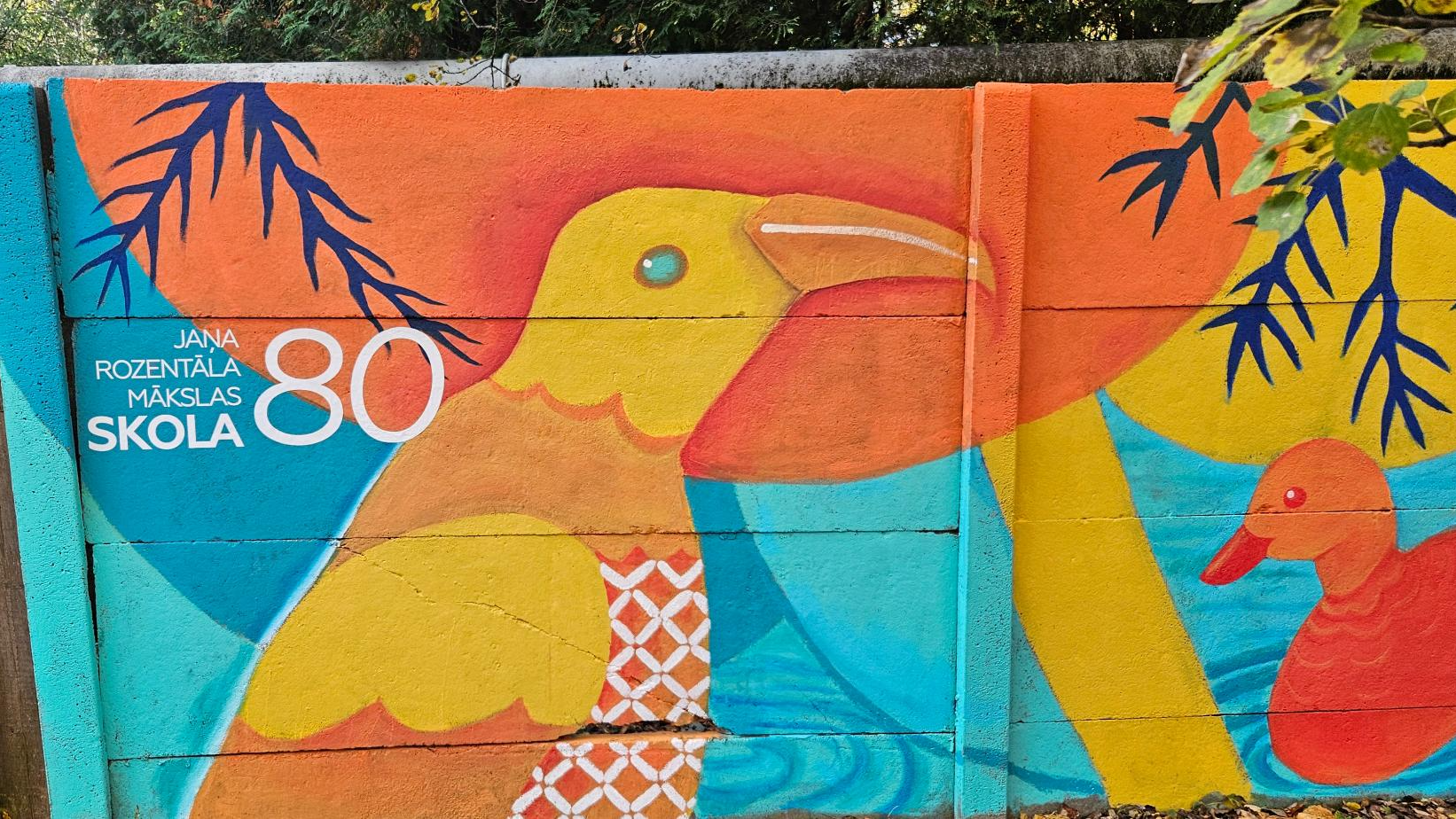 Jaņa Rozentāla Mākslas skolas audzēkņi atklās sienas gleznojumu Zasulaukā