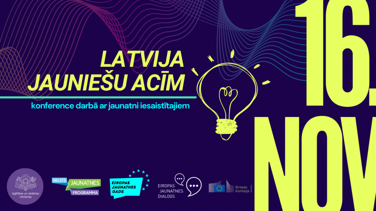 16. novembrī jaunatnes lietu speciālisti aicināti piedalīties konferencē