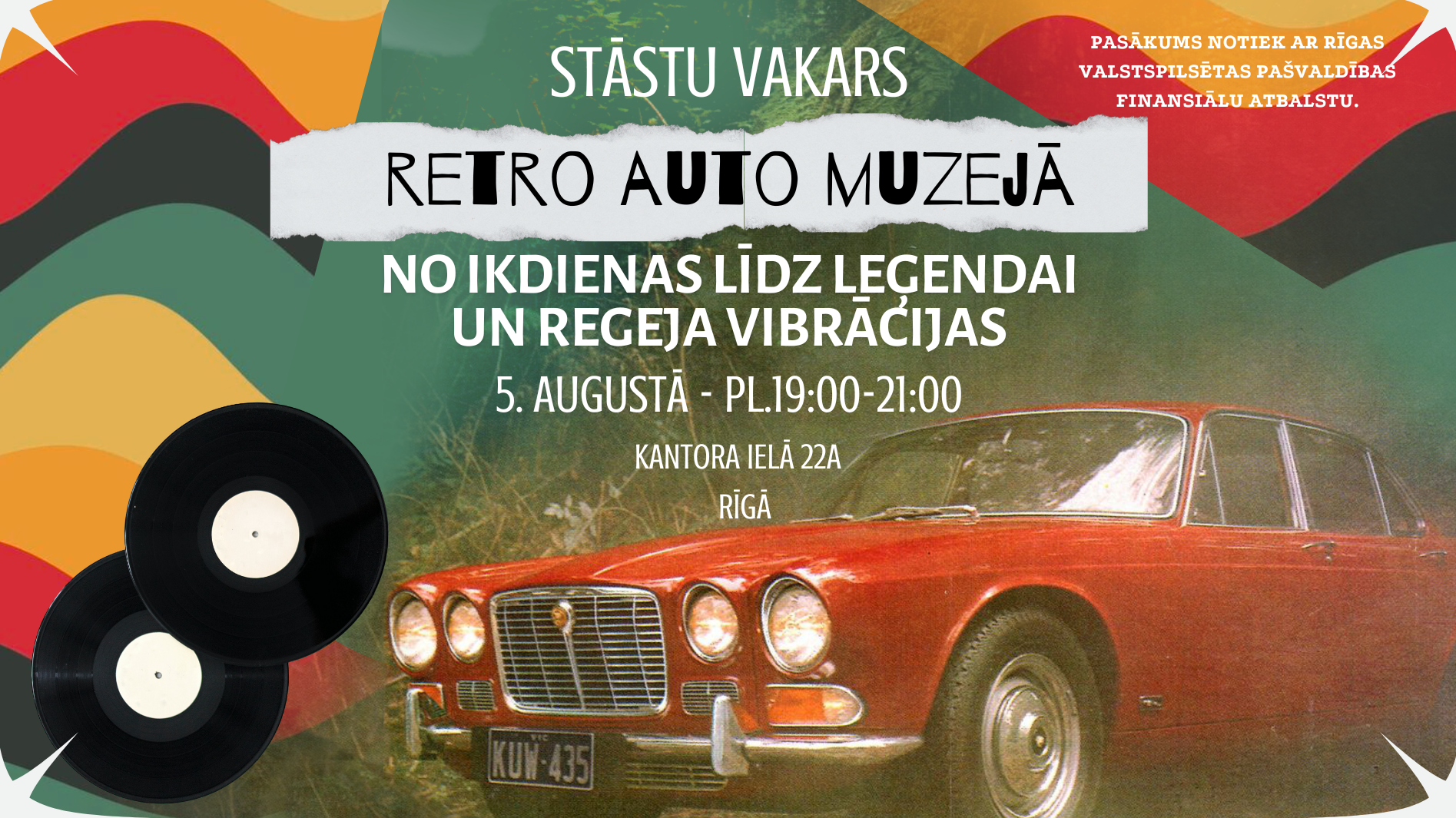 Retro auto muzejs aicina uz stāstu vakaru “No ikdienas līdz leģendai”