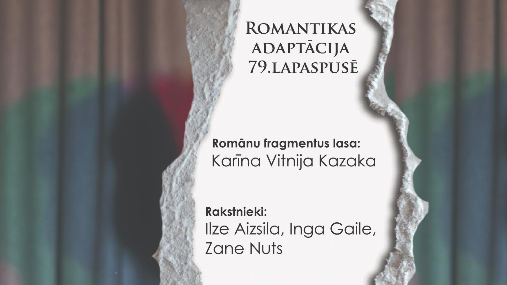 Saruna par romantiskā žanra romānu Kultūras akadēmijas Gara mājā