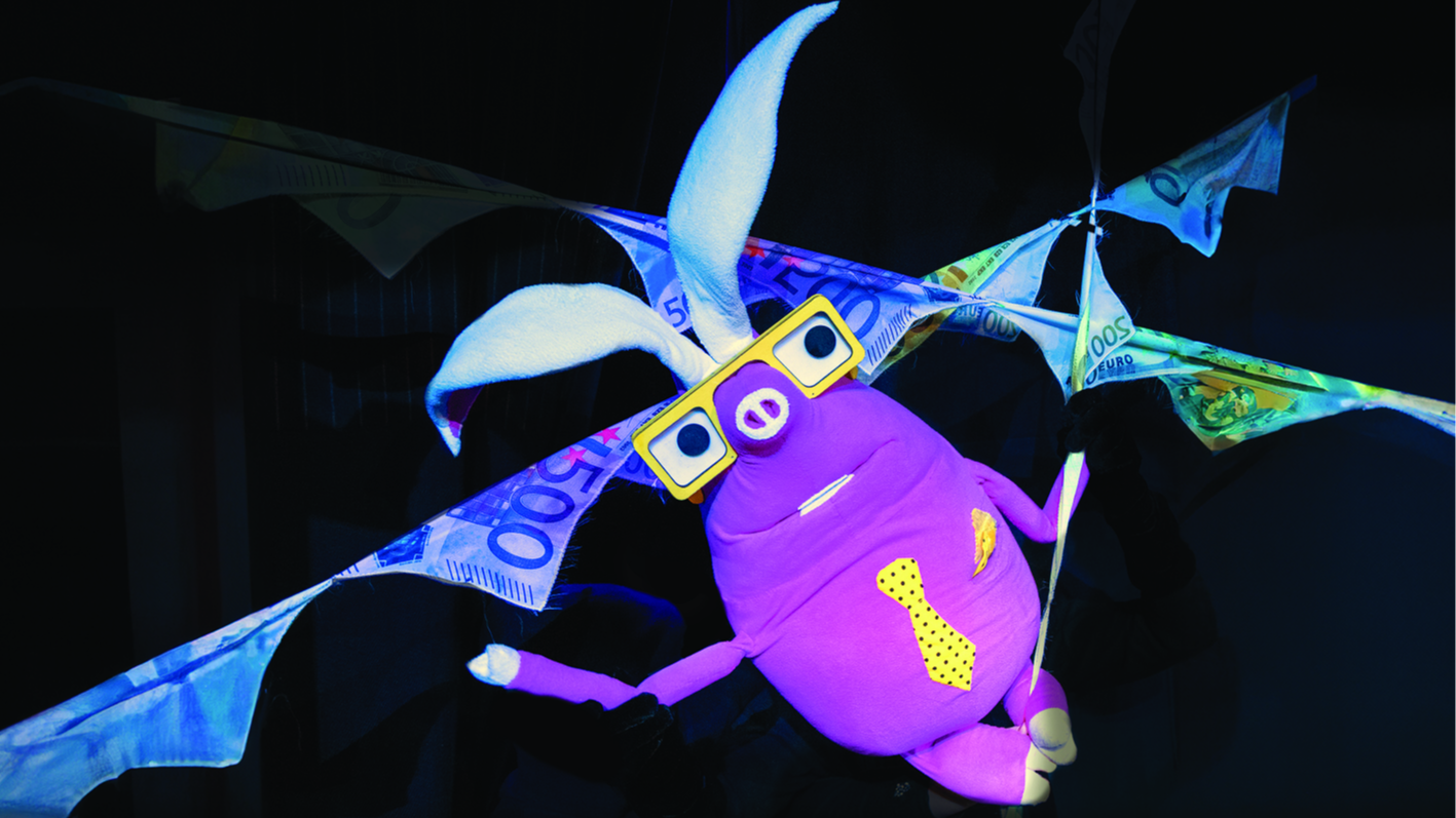 Notiks aizraujoša Latvijas Leļļu teātra izrāde – "Lidojošo cūku nams"