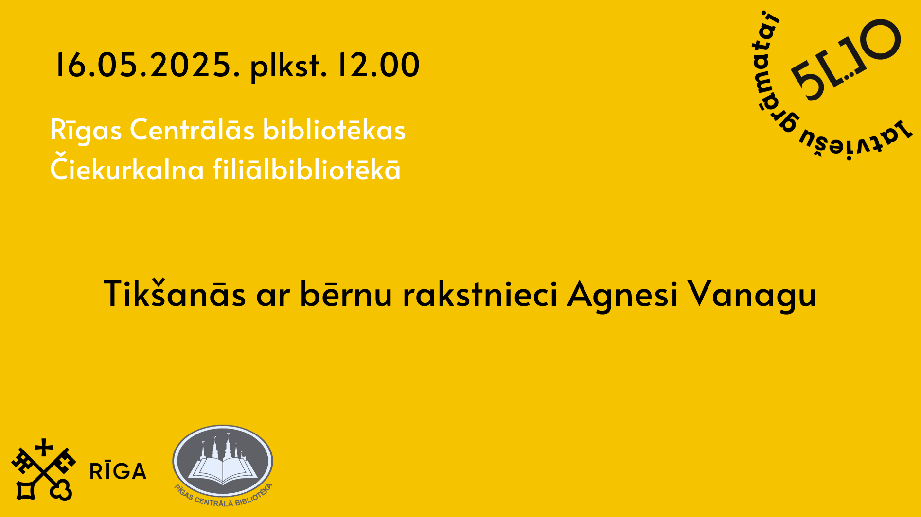 Tikšanās ar bērnu grāmatu autori Agnesi Vanagu