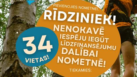 Brīvas vietas Rīgas pašvaldības līdzfinansētajā nometnē “Atklāj sevi”