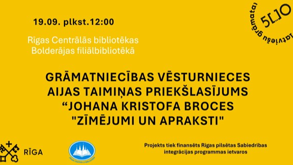 Johana Kristofa Broces “Zīmējumi un apraksti”