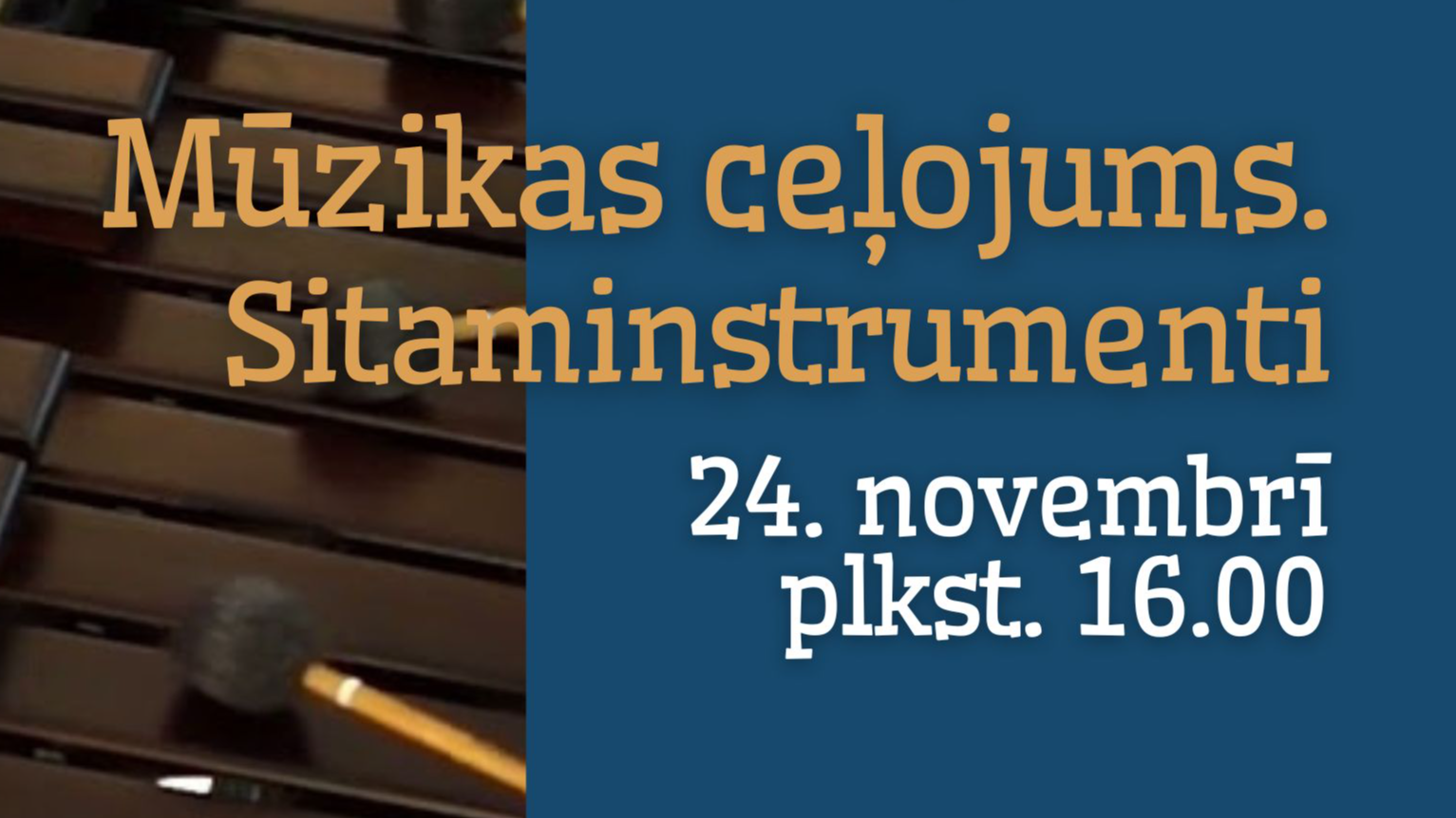 Koncertu ciklā “Mūzikas ceļojums” Mazajā ģildē muzicēs jaunie sitaminstrumentālisti